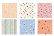 rainbow sprinkles on pastel pink, an Illustration by Designworld (Thumbnail 2 of 4)