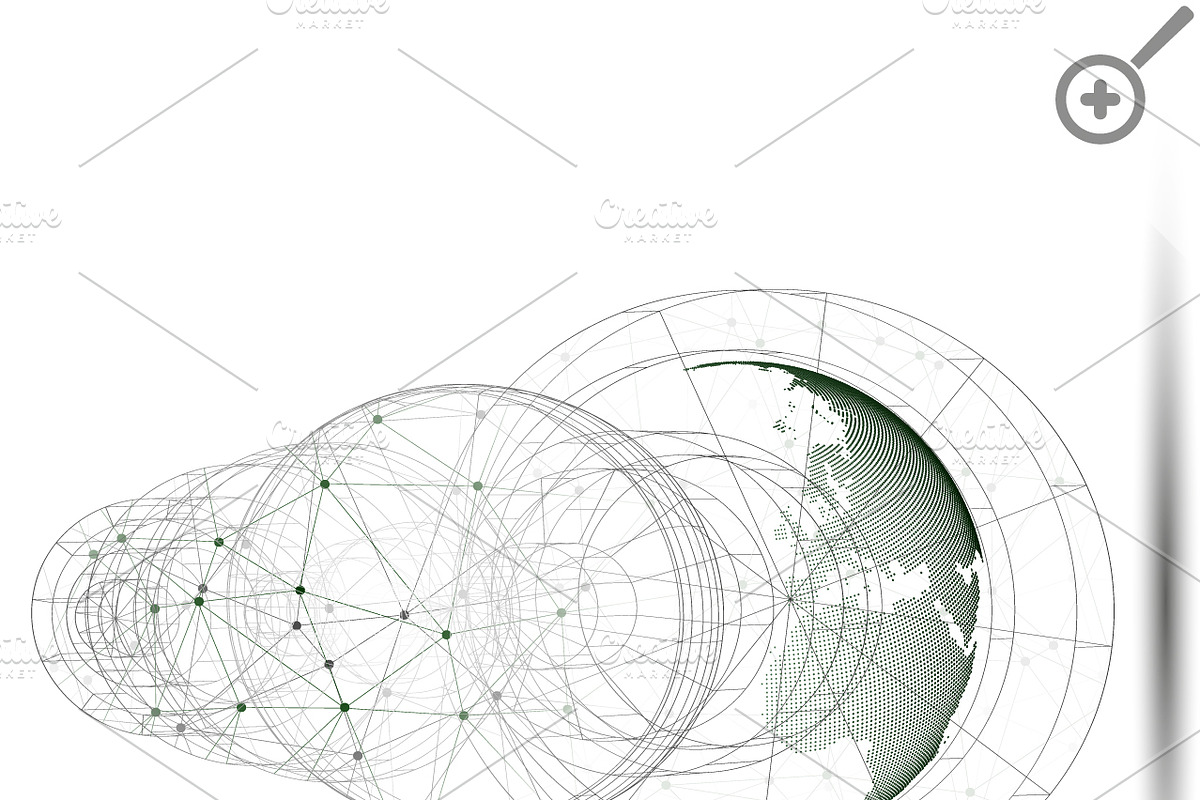 3D dotted world globes on white, a Decorative Illustration by VectorShop (Photo 5 of 9)