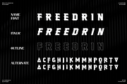Freedrin - A Modern Typeface, a Sans Serif Font by Meizzaluna Design (Thumbnail 6 of 10)