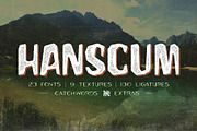 Hanscum - Vintage Display Family, a Sans Serif Font by Albatross (Thumbnail 1 of 8)