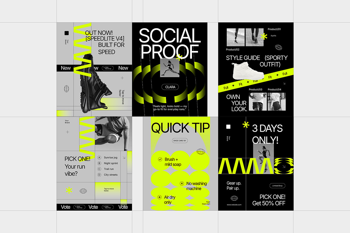 Sportwear Instagram Template Pack preview 3