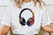Vibrant Headphones Clipart, an Illustration by DreamCafeArt (Thumbnail 2 of 7)