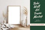Boho Wall Art Frame Mockup, a Product Mockup by StormDigitalArt (Thumbnail 2 of 2)