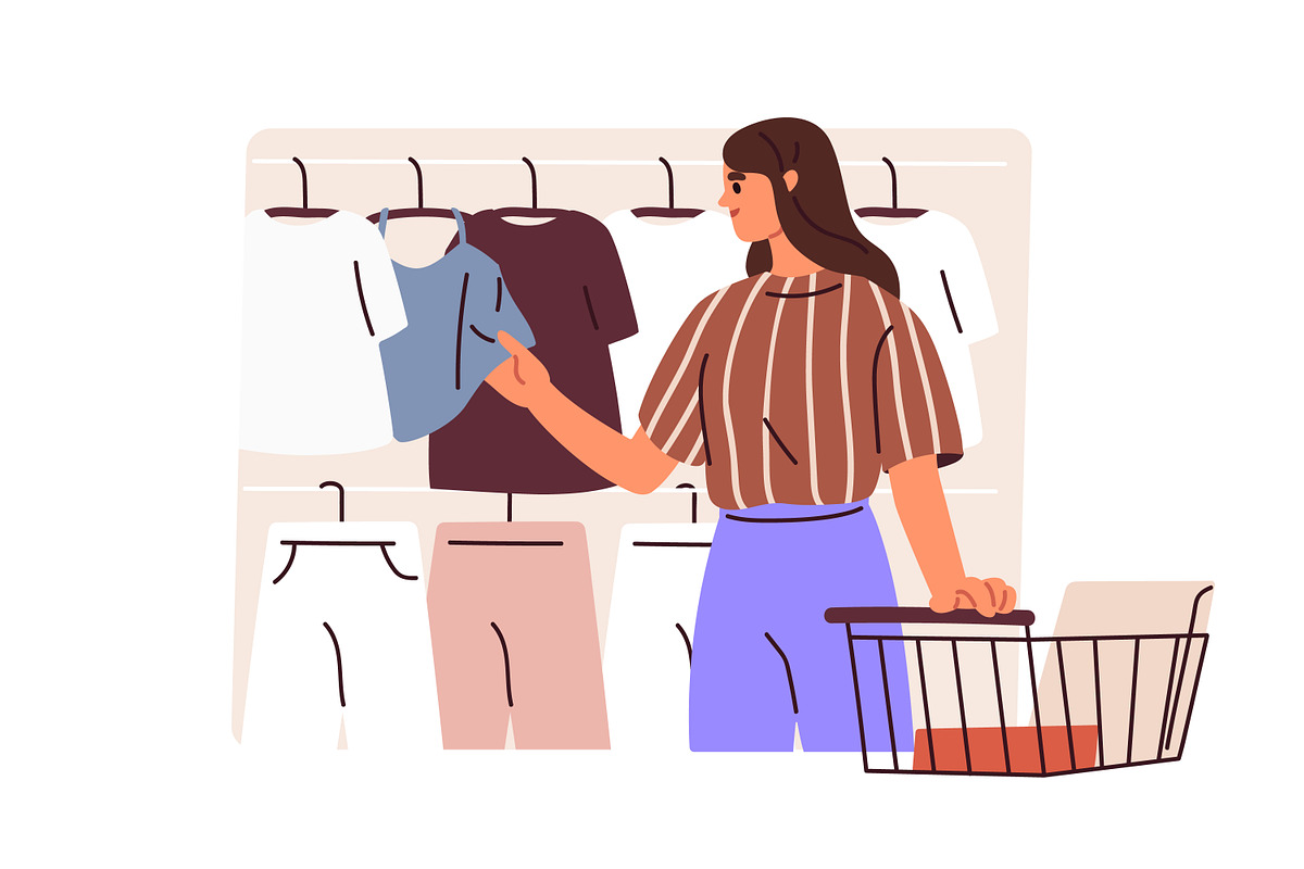 People shopping, choosing goods set, a Person Illustration by Good Studio (Photo 8 of 8)