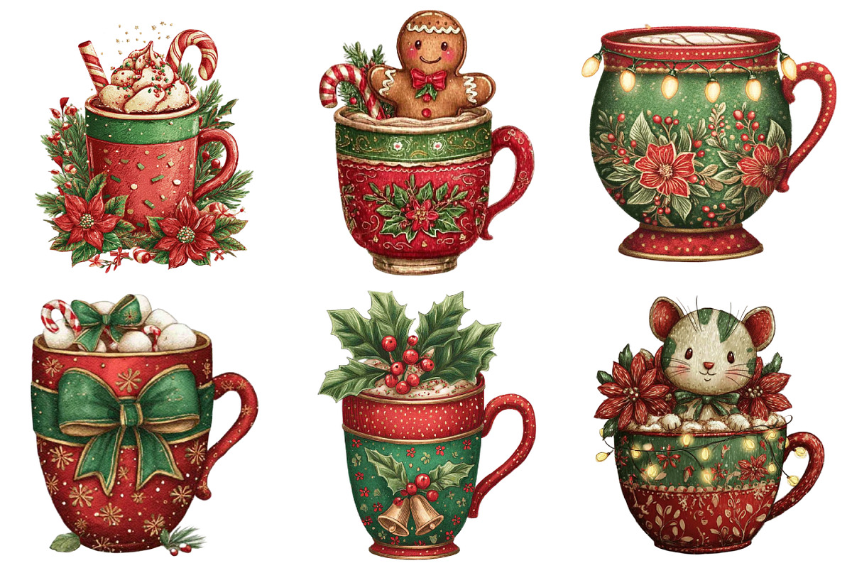 Christmas Vibes Cocoa Clipart, an Illustration by Daily.Designs (Photo 5 of 5)