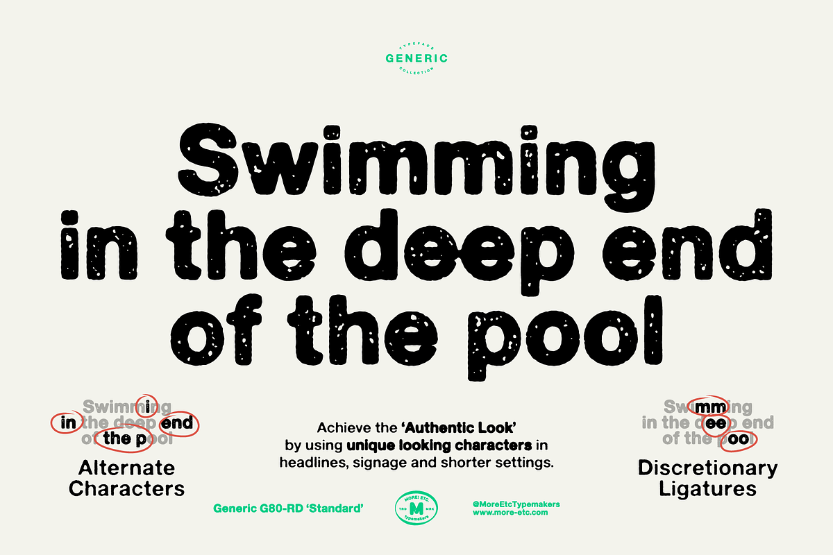 Generic G80-RD 'Standard', a Sans Serif Font by More Etc. Studios (Photo 4 of 8)