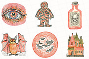 Doodle Halloween Sublimation Clipart, an Illustration by OK Design (Thumbnail 4 of 5)