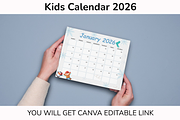 2026 Canva Kids Calendar Template, a Card Template by Snapybiz (Thumbnail 10 of 10)