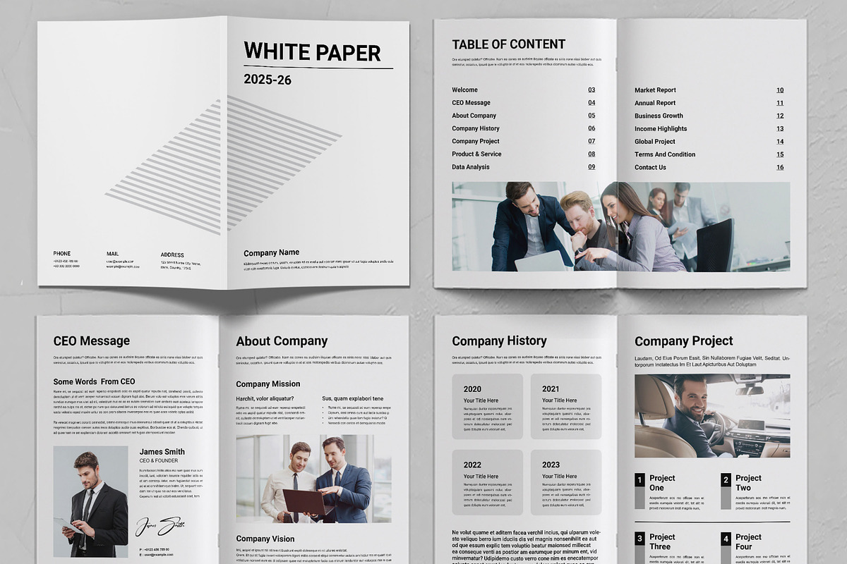 White Paper Template, a Brochure Template by ContestDesign (Photo 2 of 3)