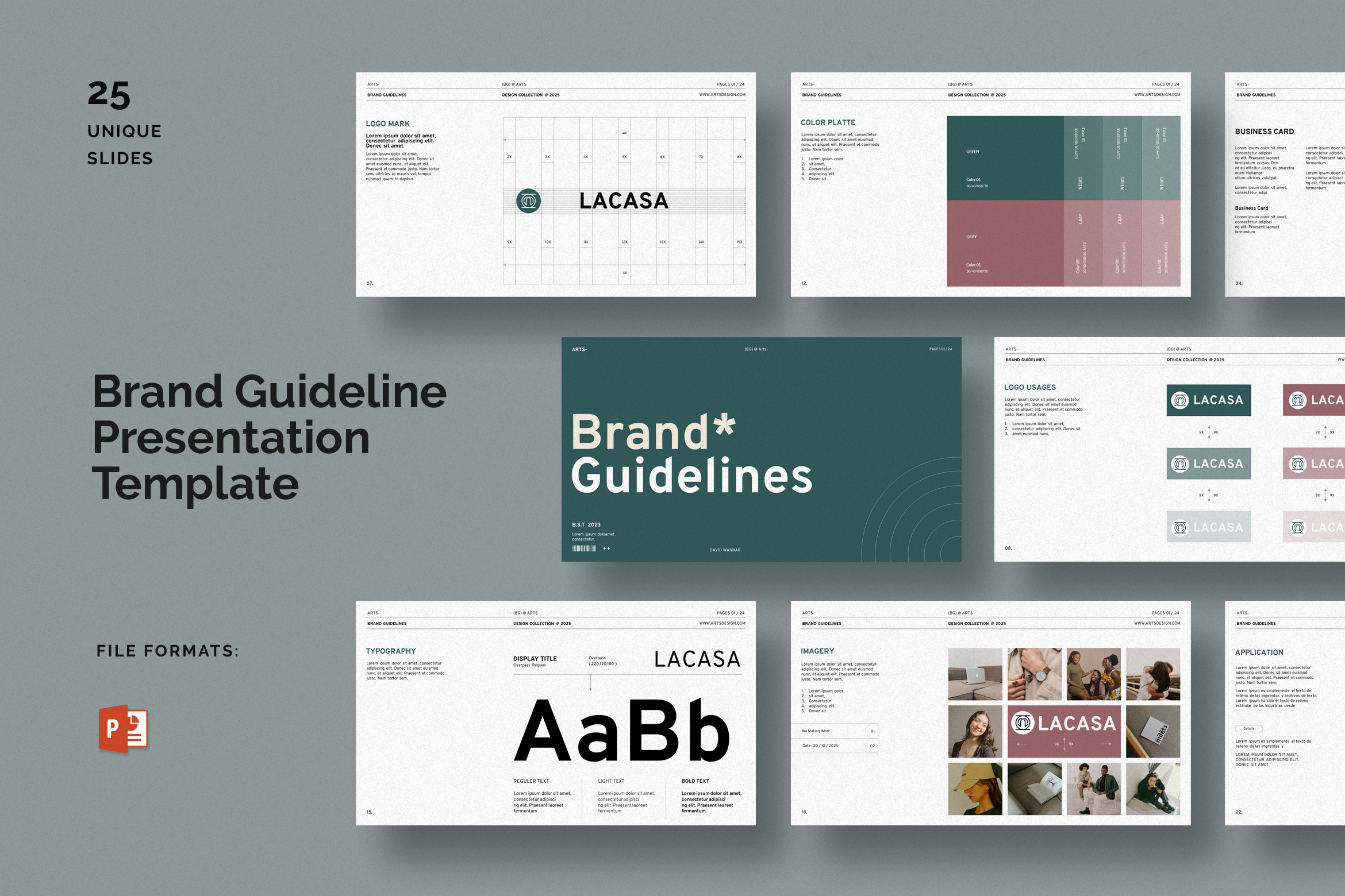 Brand Guidelines Presentation by DreamLab  Creative Market