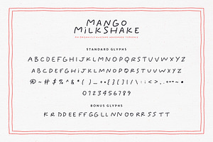 Mango Milkshake Typeface