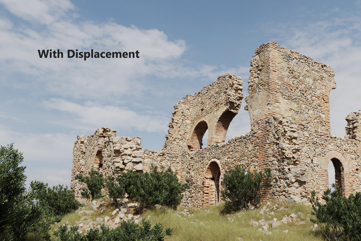 Modular Brick Stone Ruin Pbr Scan, an Environmental 3D Model by Pers_Scan_Collection (Photo 13 of 14)