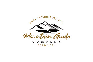 Mountains Stripes Logo, a Branding & Logo Template by Atlantis X Nurman Arbai
