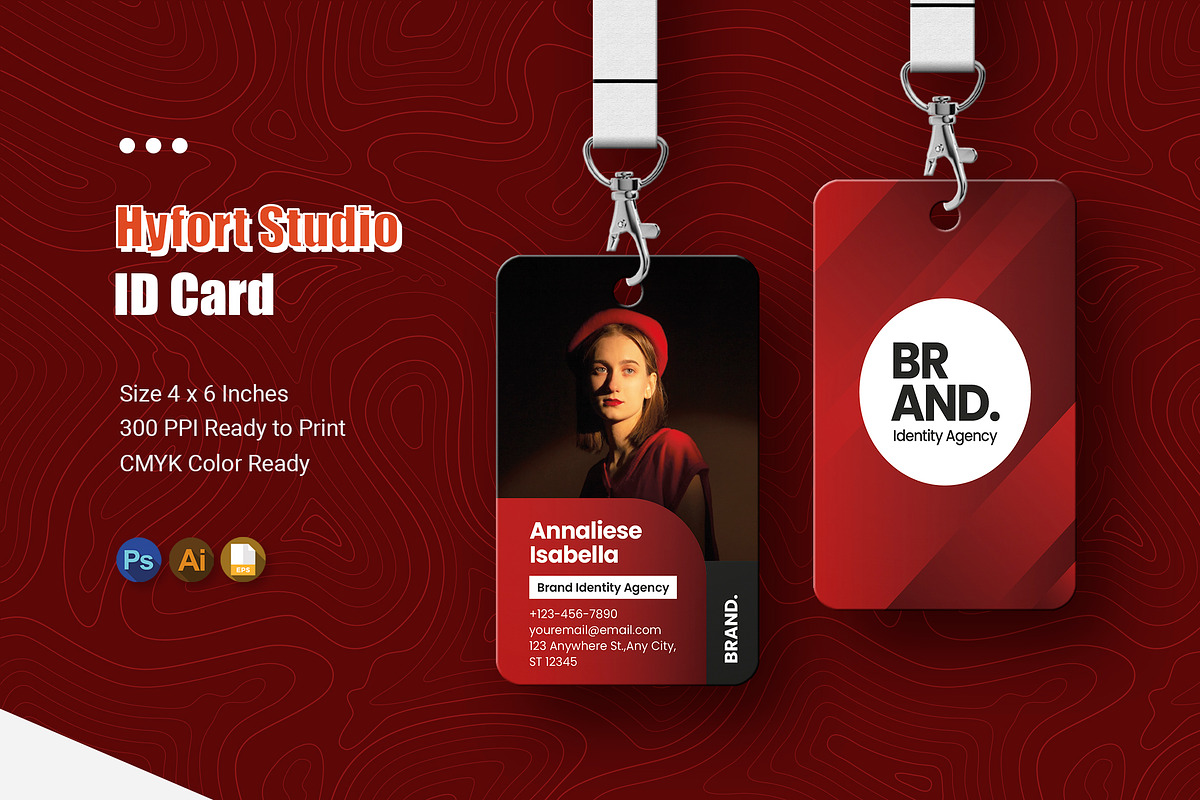 Hyfort Studio - ID Card, a Card Template by Esensifiksi.studio (Photo 1 of 3)