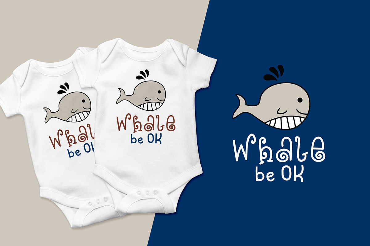 Blue Ocean - Cute Baby Font Duo preview 2