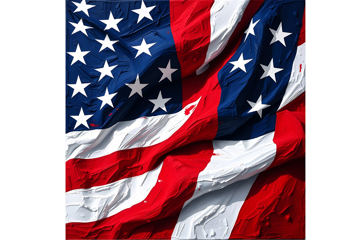 USA Flag, an Object Illustration by Sharon Schwalbe (Photo 2 of 2)