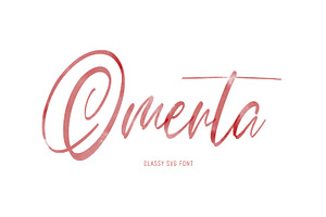 Omerta - Classy SVG Font