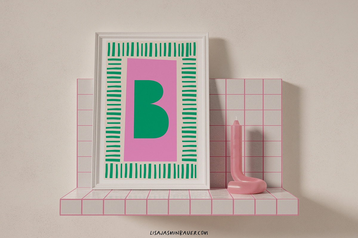 Joyful ABC Poster Prints, a Decorative Illustration by Lisa Jasmin Bauer (Photo 7 of 8)