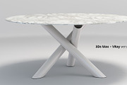 Minotti Van Dyck dining tables, a Furniture 3D Model by WidhiMuttaqien (Thumbnail 7 of 12)