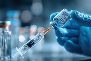 Vaccine Vial and Syringe Medical Tre, a Photo by Pixeness Studio