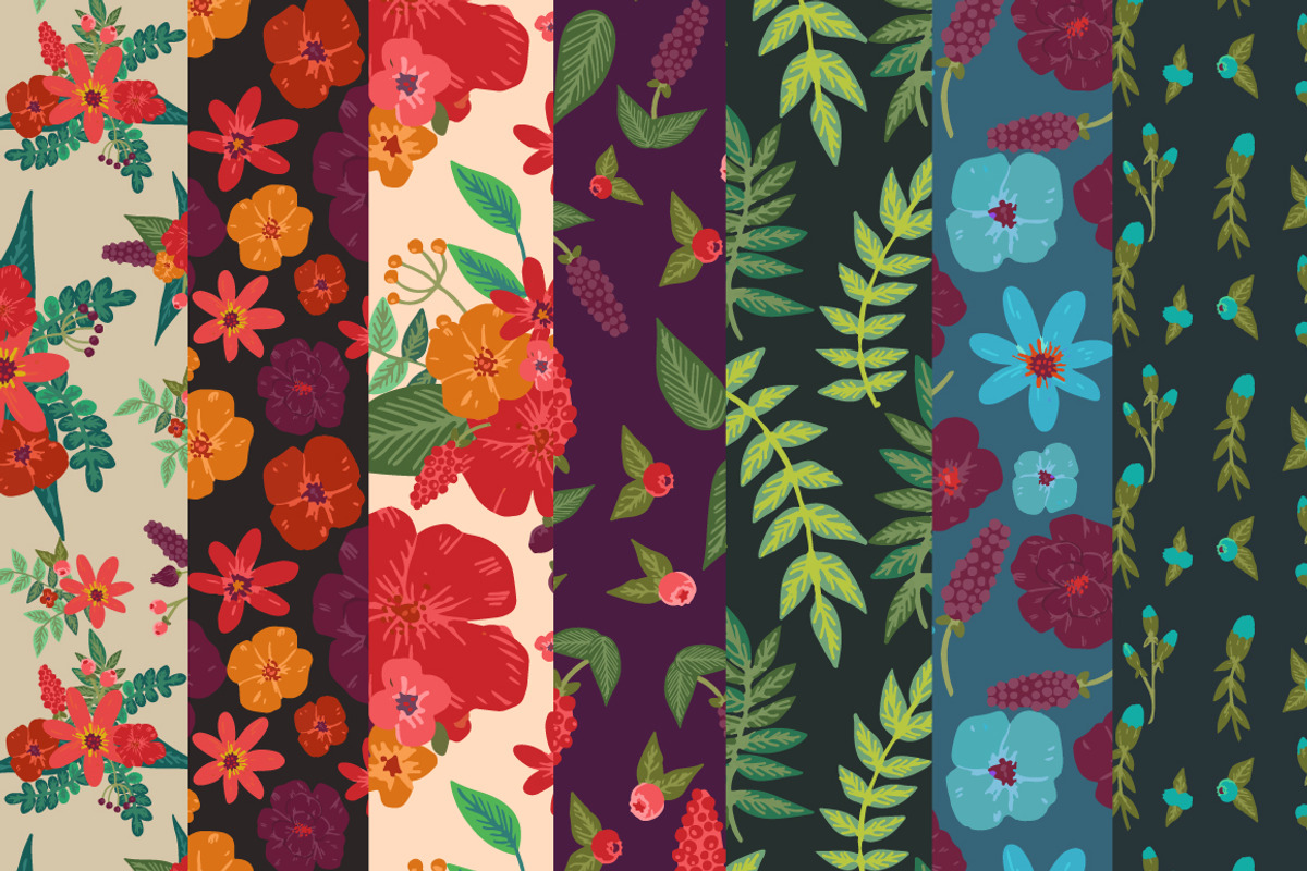 Floral Elements, Bundles, & Patterns, a Pattern Graphic by JM_Graphics (Photo 3 of 5)