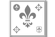 Gray heraldic sign, logo, design, an Outline Icon by RODINA (Thumbnail 3 of 3)