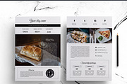2 page media kit (food blog), a Stationery Template by Chic templates (Thumbnail 6 of 10)