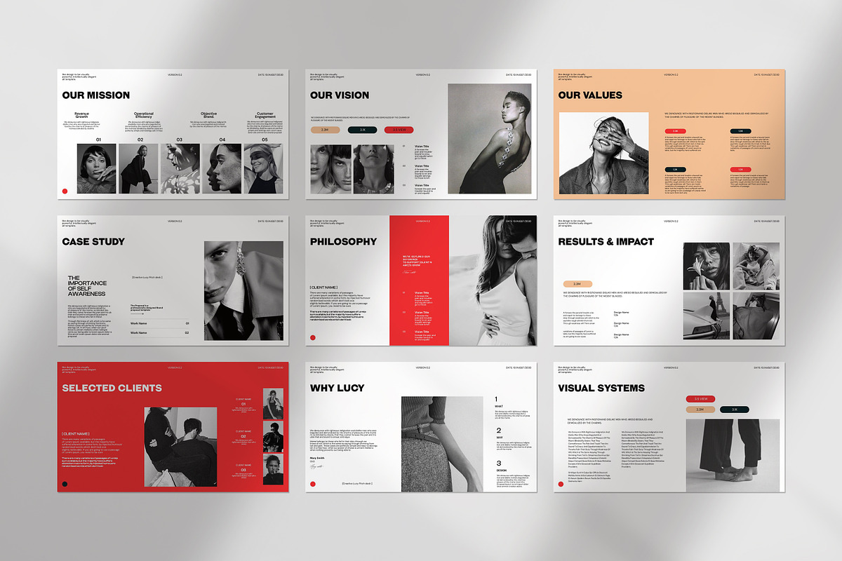 Lucy Pitch Deck Template preview 5