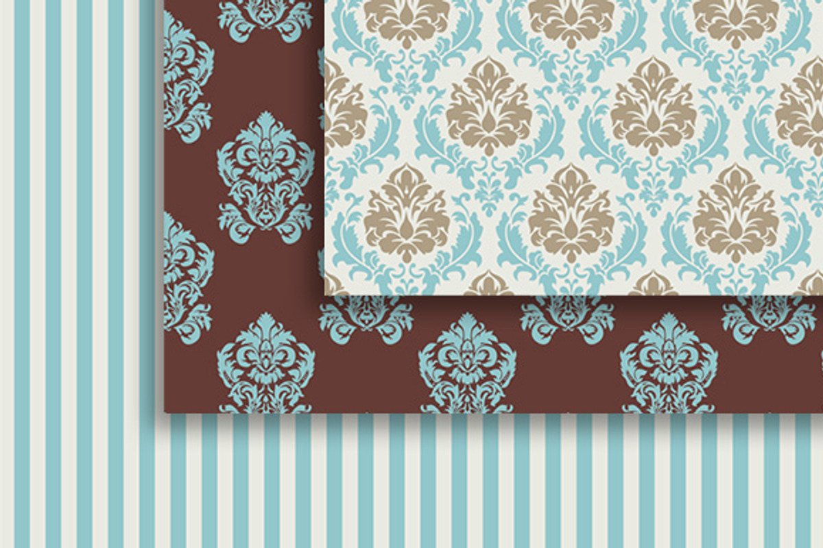 18 Versailles style papers + frames, a Pattern Graphic by CLIPART GARDEN (Photo 2 of 5)