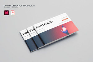 Graphic Design Portfolio Vol.11, a Brochure Template by Bewalrus Studio