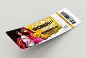 Church Praise Tickets Pass, a Card Template by Psd Templates (Thumbnail 3 of 3)