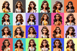 125 Animoji Avatars - Disney Princes