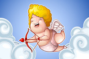 Funny Little Cupid in the Clouds, an Illustration by yuanden graphics (Thumbnail 2 of 3)
