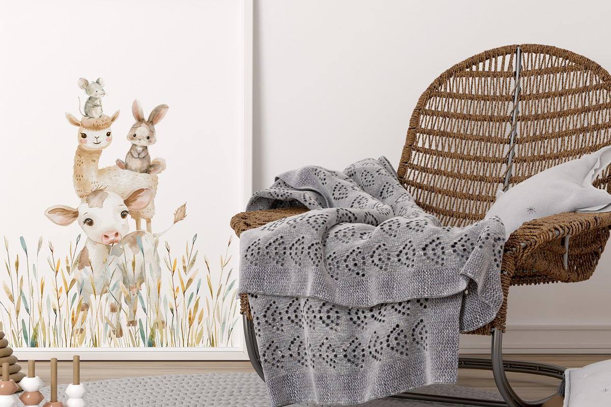Nursery Little Farm Animals Set, an Object Graphic by Pati Paints (Photo 12 of 12)