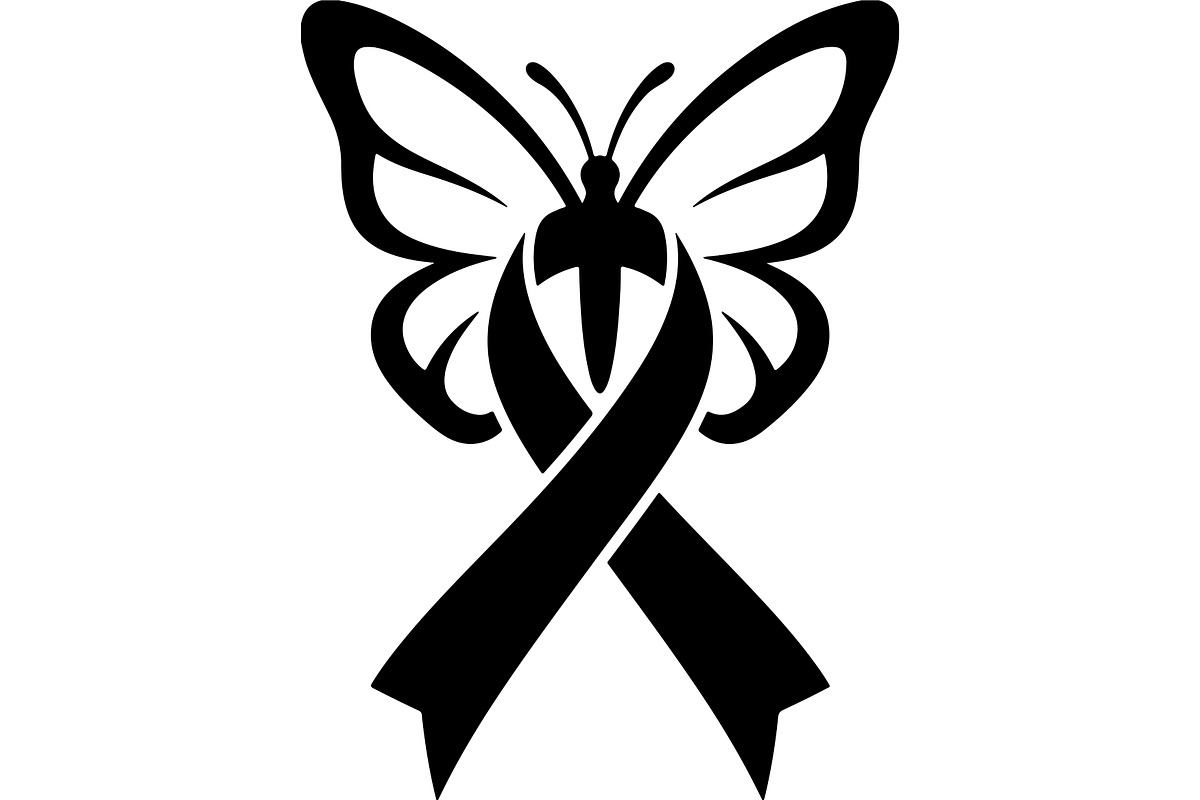 Breast Cancer Ribbon with Butterfly, a Seasonal Illustration by balal (Photo 11 of 17)