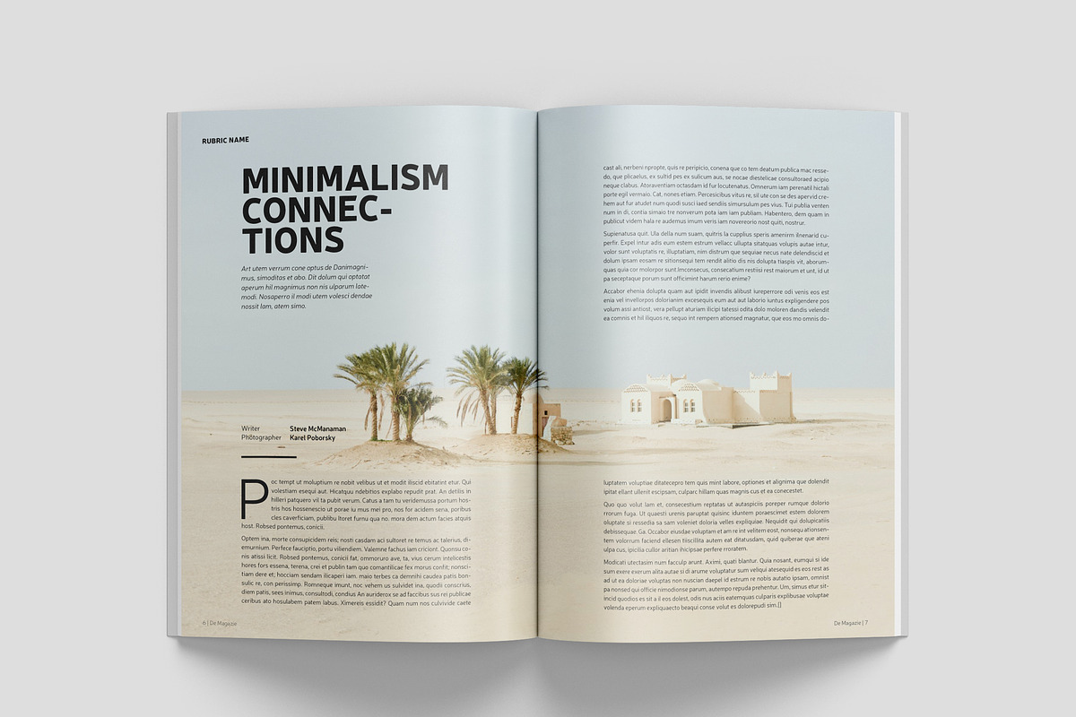 Simple Magazine Template, a Magazine Template by Bookrak Graphic Design (Photo 4 of 17)