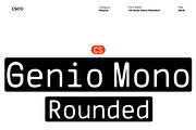 CS Genio Mono Rounded, a Sans Serif Font by Craft Supply Co. (Thumbnail 1 of 8)