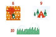 Christmas & winter illustrations set, an Illustration by Atelier Mélicope (Thumbnail 9 of 9)