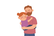 Father and Child Moments Vector, a Person Illustration by CreartiveDesign (Thumbnail 6 of 10)