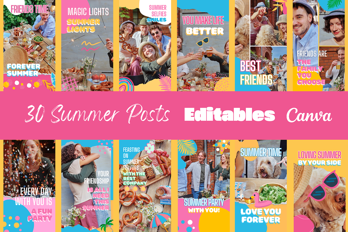 Instagram & Pinterest Summer Bundle, a Social Media Template by PaolaroiDesign (Photo 6 of 8)