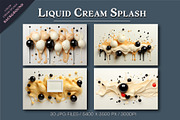 Liquid Cream Splash Background., a Decorative Illustration by KENO Mascots (Thumbnail 5 of 5)