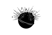 Cartoon Bomb Blast Silhouette, a Graphic by hafijul (Thumbnail 6 of 14)