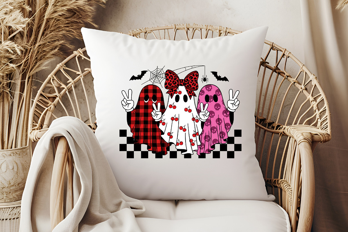 Retro Halloween Ghost PNG, an Illustration by Libby Wishes (Photo 2 of 6)