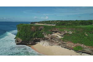 Stunning aerial view of Pantai