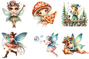 Quirky Funny Fairy Clipart, an Illustration by DreamArtGraphic (Thumbnail 2 of 5)