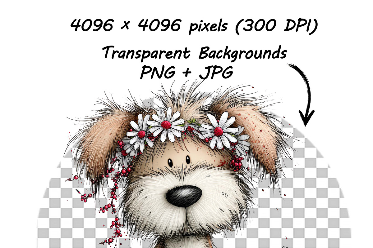 Whimsical Animals Floral Clipart, a Graphic by one-touch (Photo 11 of 18)
