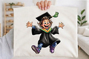 Whimsical Graduation Kids Clipart, a Person Illustration by designcity5 (Thumbnail 5 of 5)