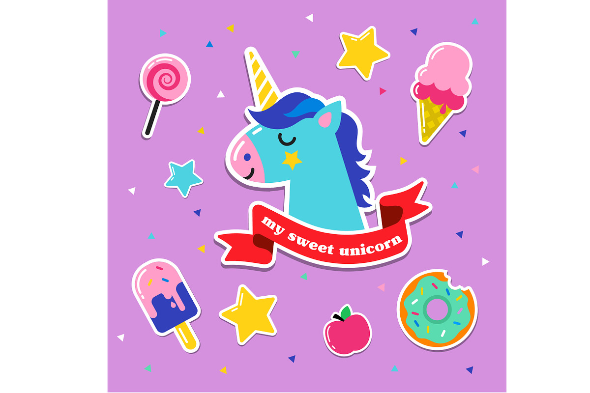 Pop Art 80's patches and stickers, an Emoji Icon by Marish (Photo 5 of 6)