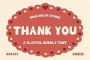 Boopie – Playful Bubbly Font, a Sans Serif Font by Huge Dream Studio (Thumbnail 8 of 8)