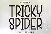 Tricky Spider | Script Font, a Script Font by Scratchones (Thumbnail 1 of 8)